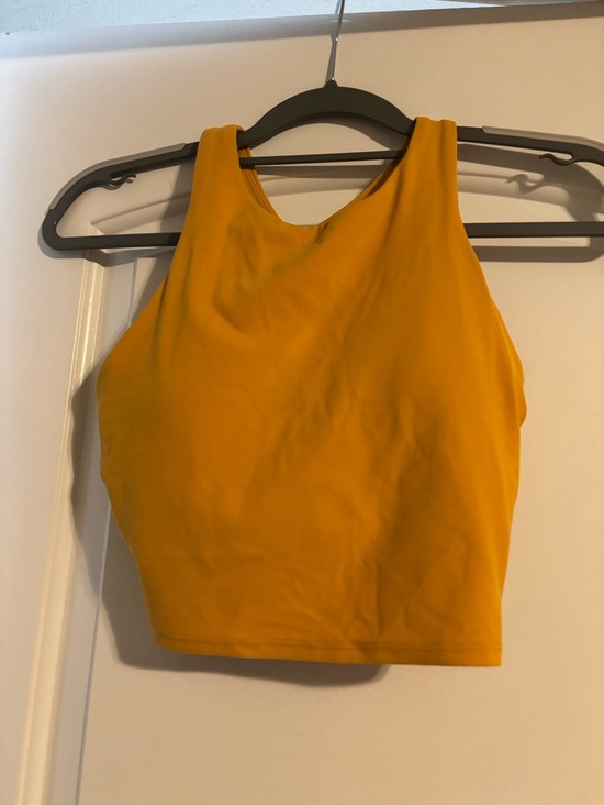 Athleta Tops - Athleta Mustard Yellow High Neck Crop Tank Top